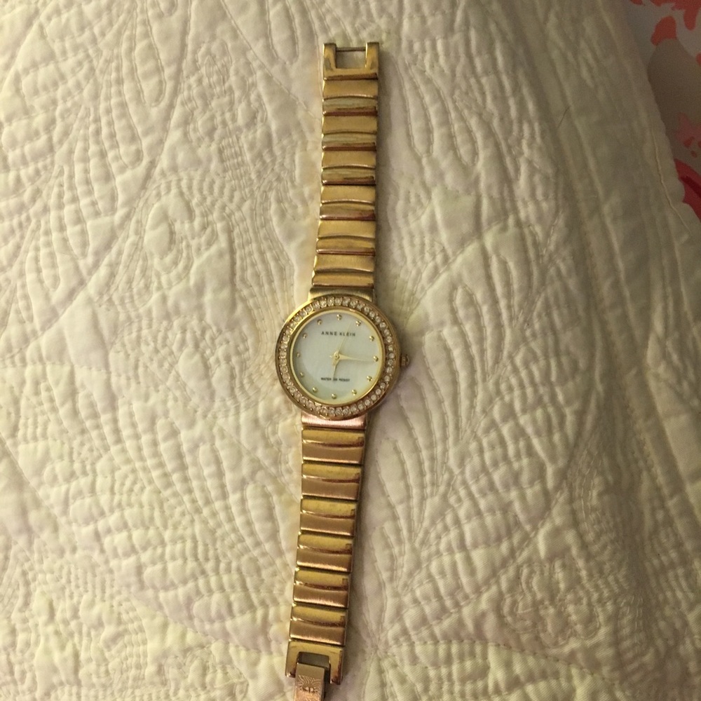 Anne Klein gold watch